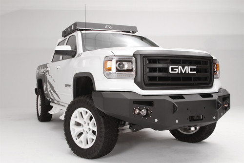 Fab Fours GS14-F3151-B - Premium Heavy Duty Winch Front Bumper