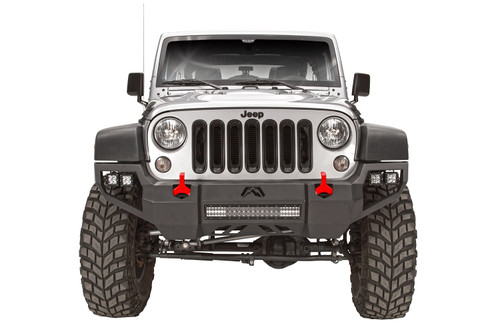Fab Fours JK07-D1851-1 - Vengeance Front Bumper