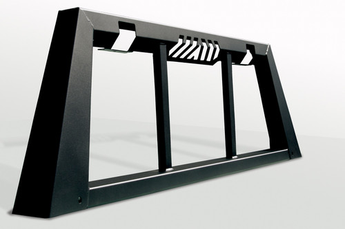 Fab Fours HR2011-1 - Headache Rack; 2 Stage Black Powder Coated;