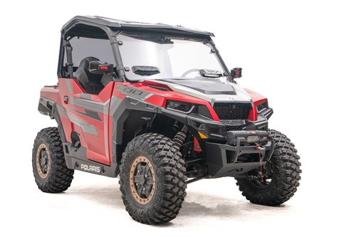 Fab Fours SXFB-1250-1 - SXS Winch Bumper; 2 Stage Matte Black Powder Coated;