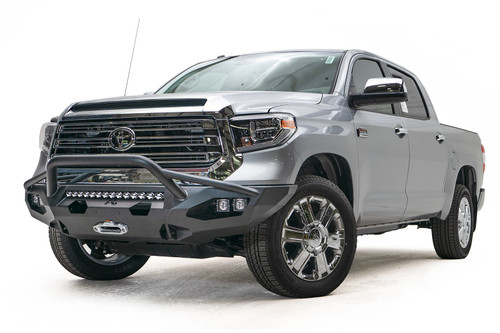 Fab Fours TT14-X3852-B - Matrix Front Bumper; w/Pre-Runner Guard; Bare Steel;