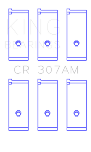 King Engine Bearings CR307AM0.25 - Suzuki G-10 (Size +0.25mm) Connecting Rod Bearing Set