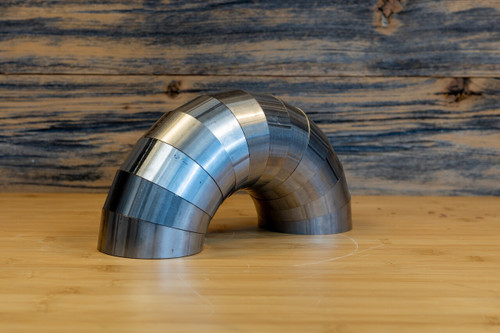 MBRP PC15212 - Universal T304 Stainless Steel 3.5 Inch Diameter 180 Degree Pie Cut Kit