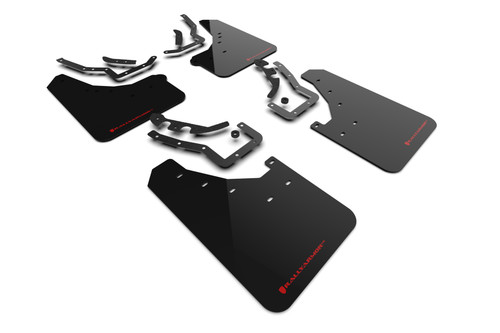 Rally Armor MF114-UR-BLK-RD - 24-25 Toyota Tacoma Gen 4 Black UR Mud Flap w/Red Logo