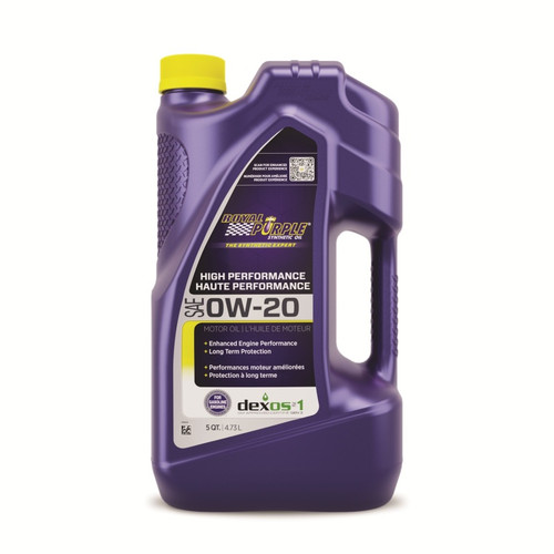 Royal Purple 23020 - Synthetic High Performance 0W-20 Motor Oil (Canada) - 5 Quart