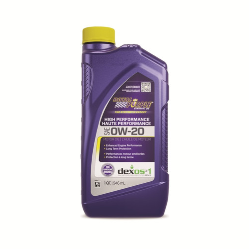 Royal Purple 26020 - Synthetic High Performance 0W-20 Motor Oil (Canada) - 1 Quart