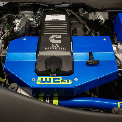 Wehrli WCF100730-GW - 10-23 Cummins Fabricated Aluminum Engine Cover - Gloss White