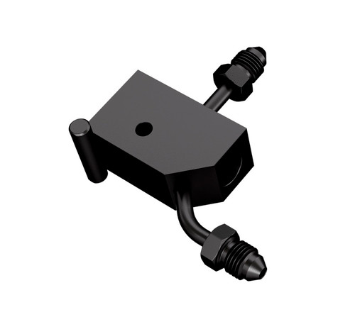Goodridge PMCHD-020ZBK - 00-06 Harley Davidson Softail Models Rear Brake Switch Holder - Black