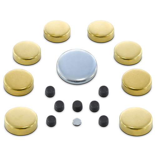 Proform 66552 - Brass Freeze Plug Kit For Big Block Chevy 396-454 Engines All Sizes Included