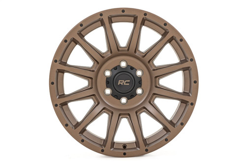Rough Country 90181212 - 90 Series Wheel - One-Piece - Bronze - 18x9 - 6x5.5 - -12mm