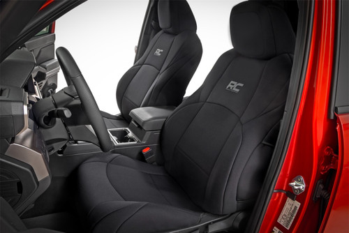 Rough Country 91062 - Seat Covers - FR & RR - Crew Cab - Toyota Tacoma 2WD/4WD (2024)