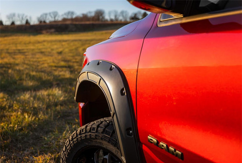 Rough Country A-D10914-PSC - Fender Flares - Defender - PSC Billet Silver - Ram 1500 2WD/4WD (2019-2024)