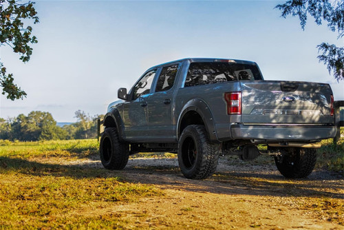 Rough Country A-F11811-TB - Fender Flares - Defender - TB Real Steel - Ford F-150 2WD/4WD (2015-2020)