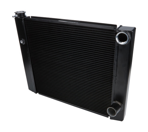 AllStar Performance ALL30346 - Dual Pass Radiator 19x28 1 Row Lightweight Black