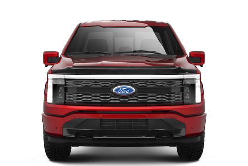 Auto Ventshade (AVS) 436223 - 23-24 Ford F-150 Lightning Aeroskin Low Profile Acrylic Hood Shield - Smoke