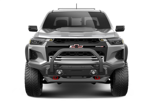 Auto Ventshade (AVS) 622245 - 23-24 Chevrolet Colorado Aeroskin Low Profile Acrylic Hood Shield - Chrome