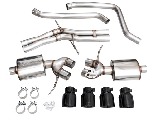 AWE 3015-43952 - 2022+ Porsche Macan 2.9TT Touring Edition Catback Exhaust w/ Diamond Black Tips