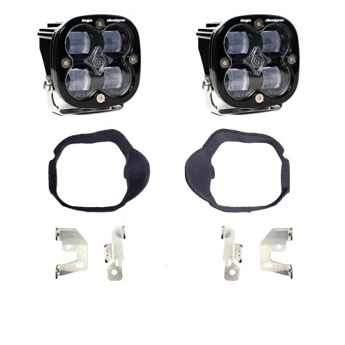 Baja Designs 448129 - Mercedes Squadron SAE Fog Pocket Light Kit For Mercedes 2014-2018 Sprinter Van (Clear)