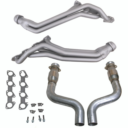 BBK 40463 - 09-24 Dodge Challenger/Charger 5.7L 1-3/4in Header w/High Flow Catted Mid Pipe (Ti Ceramic)