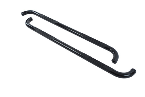 Big Country 372011 - Truck Accessories  - 3" Round Classic Side Bars With Mounting Bracket Kit - Black Powdercoat