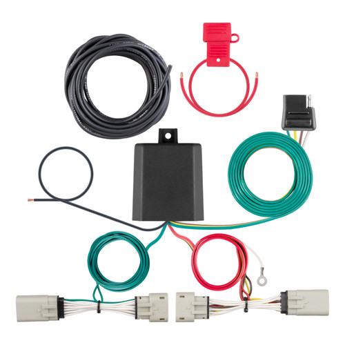 CURT 56486 - Custom Wiring Harness, 4-Way Flat Output, Select Ford F-150 with LED Taillights