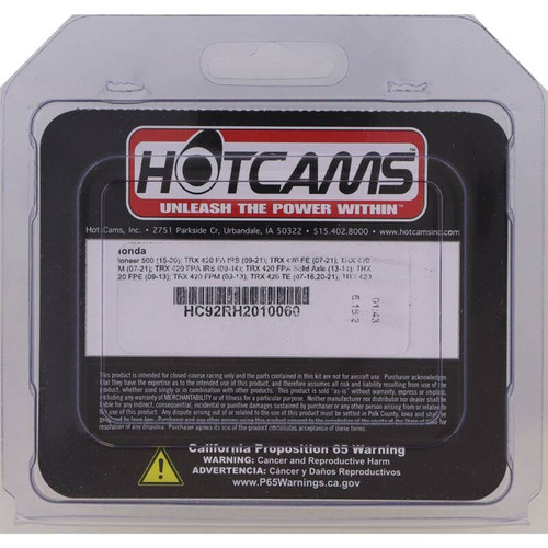 Hot Cams HC92RH2010060 - 15-23 Pioneer 500/09-24 TRX 420 FA Camshaft Chain Silent Kit