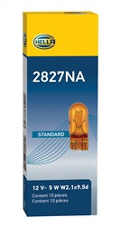 Hella 2827NA - BULB  12V 5W W2.1X9.5D NAMBER