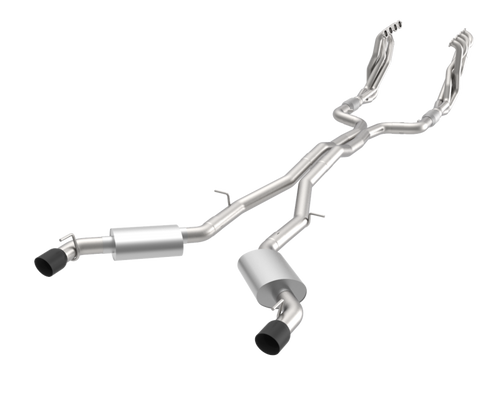 Kooks 2260F421 - 1-7/8" Headers & Catted Exhaust Kit w/Black Dual Tips. 2016-2024 Camaro SS