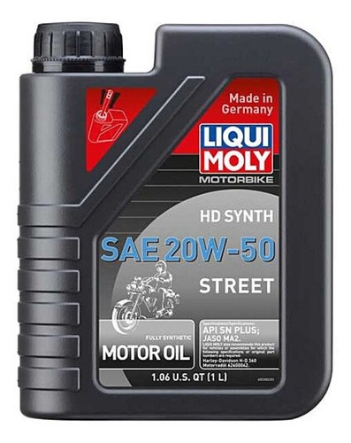Liqui Moly 20100 - 1L Motorbike HD Synth SAE 20W50 Street