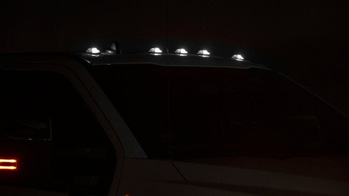 OLM OLME.16052.4 - Cab Light Replacement Set Smoke Lens/White Light 2017-2022 Ford Super Duty F250/F350