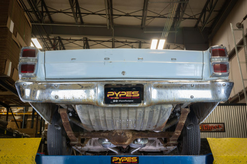 Pypes SFF40S - 1966-71 Ford Fairlane 2.5 Inch H-Pipe Crossmember Back Quarter Panel Exit Exhaust Street Pro Mufflers  Performance Exhaust