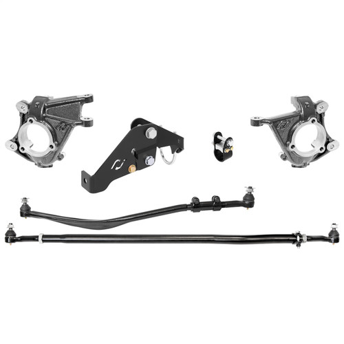 RockJock RJ-430001-101 - JK Wrangler Unlimited (4-Door) Currectlync High Steer Knuckle Kit (For Stabilizer Shock)