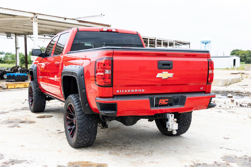 Rough Country A-C11612-GPA - Fender Flares - Defender l 5'9 inch Bed  - GPA Graphite - Chevy Silverado 1500 (14-18)
