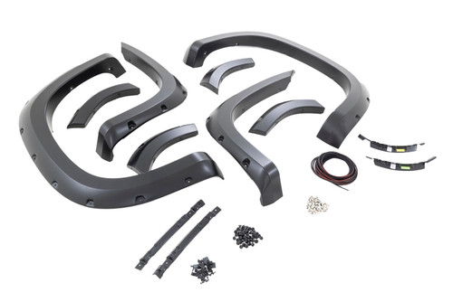 Rough Country F-C11911A-GPA - Pocket Fender Flares - GPA Graphite - Chevy Silverado 1500 2WD/4WD (2019-2021)