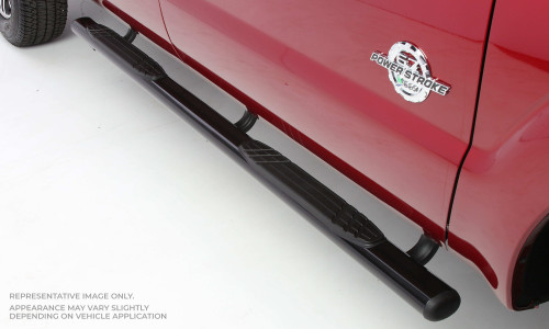 Big Country 104030870 - Truck Accessories  - 4" Fusion Series Side Bars With Mounting Bracket Kit - Textured Black