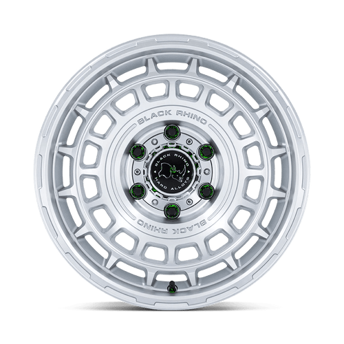 Black Rhino Wheels BR024SD17855P25 - Br024 Awol 17X8.5 Silver W/ Machined Face