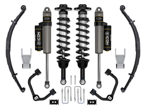 Icon K93162TL - 2021-2024 Ford F-150 Tremor, 2.5-3" Lift, Stage 2 Suspension System, Tubular, w/ Leaf Packs