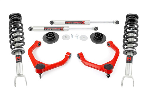 Rough Country 31240RED - 3 Inch Lift Kit - M1 Struts/M1 - Ram 1500 4WD (2012-2018 & Classic)
