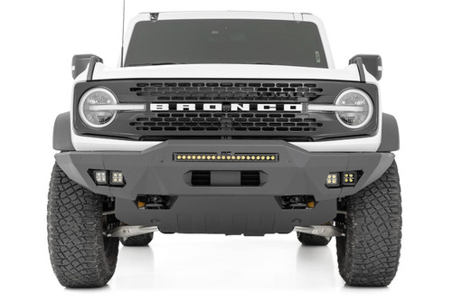 Rough Country 51074 - Front Bumper - Modular - Full Wings - DRL - Ford Bronco 4WD (2021-2024)