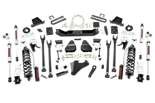 Rough Country 52656 - 6 Inch Lift Kit - 4-Link - No OVLD - C/O V2 - Ford F-250/F-350 Super Duty (17-22)