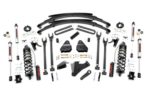 Rough Country 58258 - 6 Inch Lift Kit - Diesel - 4 Link - RR Spring - C/O V2 - Ford F-250/F-350 Super Duty (05-07)