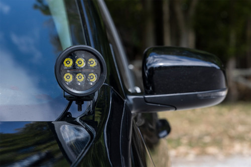 Rough Country 70084 - LED Light Kit - Ditch Mount - 2 inch Spectrum Pair - Spot - Jeep Cherokee KL (14-21)
