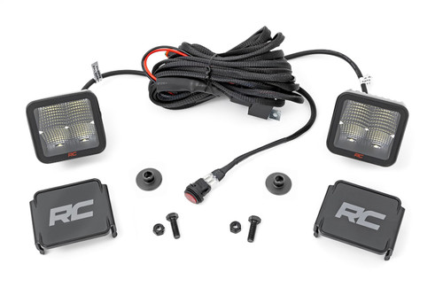 Rough Country 82047 - LED Light Kit - Ditch Mount - 2 inch Spectrum Pair - Spot Pattern - Ford Bronco (21-24)