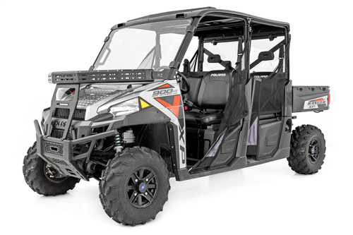 Rough Country 93148 - Front Cargo Rack - 6 inch Black Slimline - Polaris Ranger XP 900/Ranger XP 1000