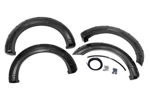 Rough Country A-F20911A-PQ - Fender Flares - Defender - PQ Race Red - Ford F-150 2WD/4WD (2021-2024)