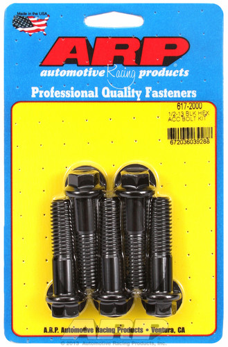 ARP 617-2000 - 1/2-13 in. Thread, 2.00 in 8740 Chromoly Bolts - Set of 5
