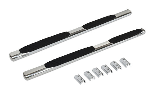 Big Country 394289876 - Truck Accessories  - 4" WIDESIDER Platinum Side Bars With Mounting Bracket Kit - Polished Stainless Steel