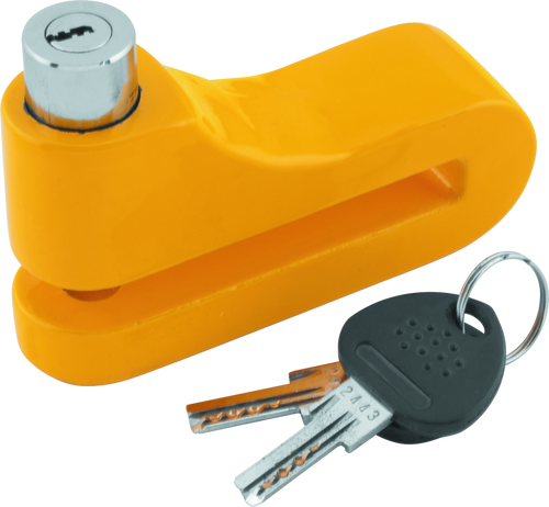 BikeMaster 132250 - Bully Lock Disc Lock 10mm - Yellow