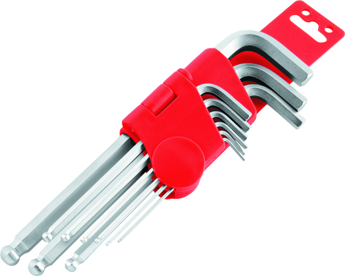 BikeMaster 151580 - 9-pc Ball End Short Wrench Set - Metric
