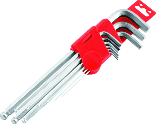 BikeMaster 151579 - 9-pc Ball End Long Wrench Set - Metric